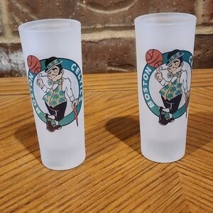 Boston Celtics Frosted Shot Glasses